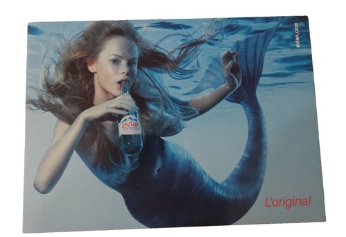 Vintage evian water postcard - evian,